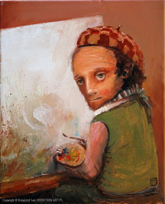 krzysztof_iwin's tweet photo. Krzysztof Iwin – „Tysięczny obraz” akryl, płótno 27x33cm (2010) https://t.co/PIg670l3vl #portret #autoportret #lalki #malarz #27cm #33cm #2010r #brązy #czerwienie #zielenie #biele #art #painting #Iwin #KrzysztofIwin #obrazy #galeria #malars ... https://t.co/2AudDp8cQ1