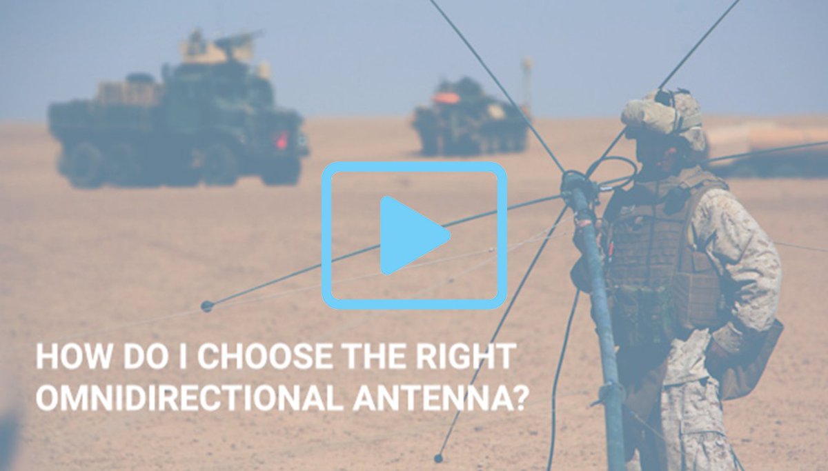 cyntony's tweet photo. From our video FAQs: All you need to know about choosing the right omnidirectional antenna

#tacticalcommunications #omnidirectional #antenna 

 https://t.co/zq6hX6VWH3 https://t.co/hHwyiqeXlh