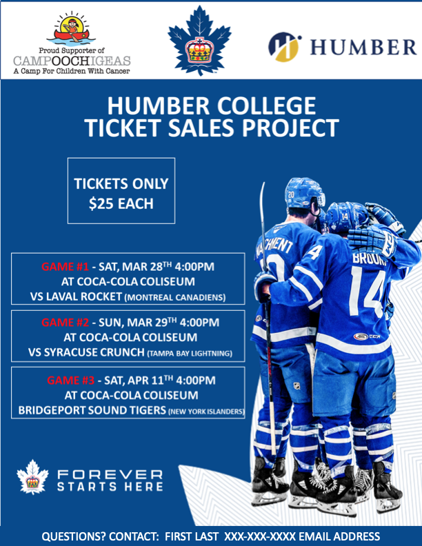Cibi97462853's tweet photo. Set Yourself up 🏟️ Enjoy the Big Exciting Game🏒⛸️🎉🍾 coming up in March📆! Hurry up to Book your Tickets🎟️🎫 Your just not buying ticket for the match your DONATING 💰for the Campoochigeas(supporter of child cancer treatment)🧒🏥⚕️ @TorontoMarlies @humbercollege  DM for Tickets https://t.co/M0ahdEr0aA
