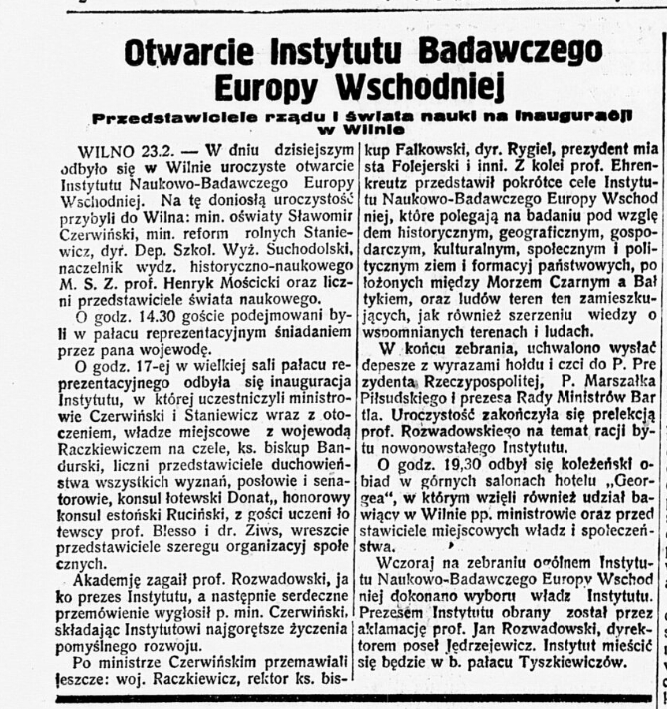piotrzoc's tweet photo. 90 lat temu rozpoczął działalność Instytut Naukowo-Badawczy Europy Wschodniej. Pierwszy dyrektor @OSW_pl ś.p. Marek Karp uznawał postawy ludzi związanych z INBEW i dorobek badawczy instytucji za wzorzec do naśladowania. https://t.co/l9z8KX9tLl