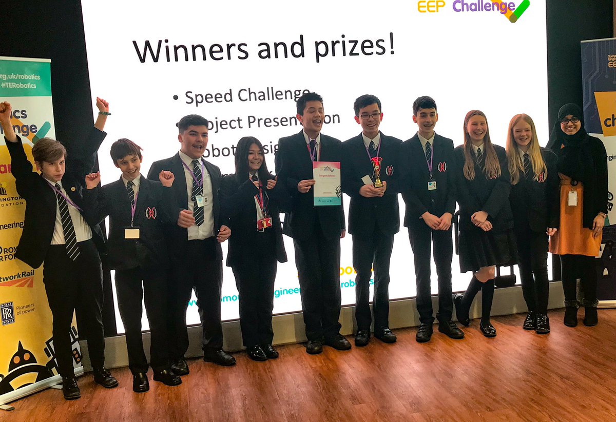 BMACompSci's tweet photo. We won the @Tomorrows_Eng Lego Robotics regional final at @SalesforceUK 🥳 Second year running. So proud of the students, they’ve put in so much work. Wish us luck in the finals. @bydesigngroup @raisingrobots @rafyouthengage @RollsRoyceUK @networkrail @ESAmalfi @LEGO_Education https://t.co/Q9pQ8H79yi