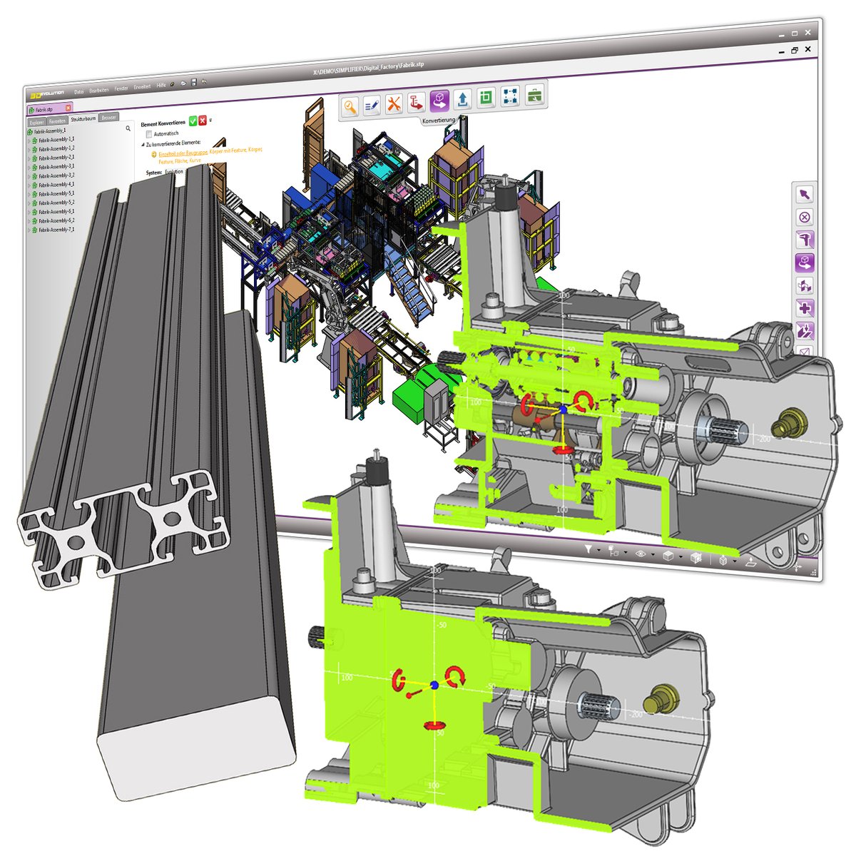 IndMacDig's tweet image. Check out the latest version of #3D_Evolution #Simplifier #software from @CoreTechnologie here: ow.ly/M1rO50yuwmS #IMD #IndMacDig #IMDmagazine #IndustryKnowHow #mfg