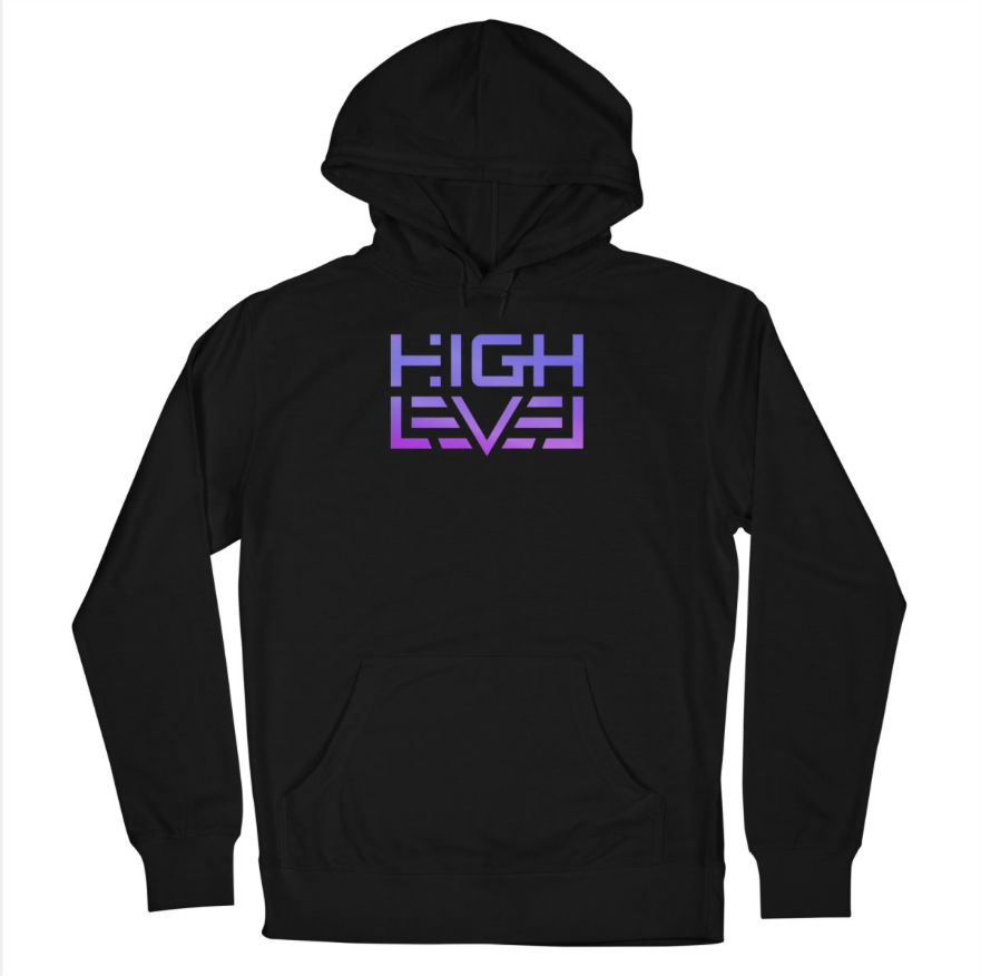 highlevelcomic's tweet photo. Brand new #HighLevelComic merch is available now on @rob_sheridan's new Glitch Goods shop, in a variety of colors and styles! Finally, Thirteen's shirt from chapter two can be yours: https://t.co/rOow8UJJvO https://t.co/t5Bmd48ibO