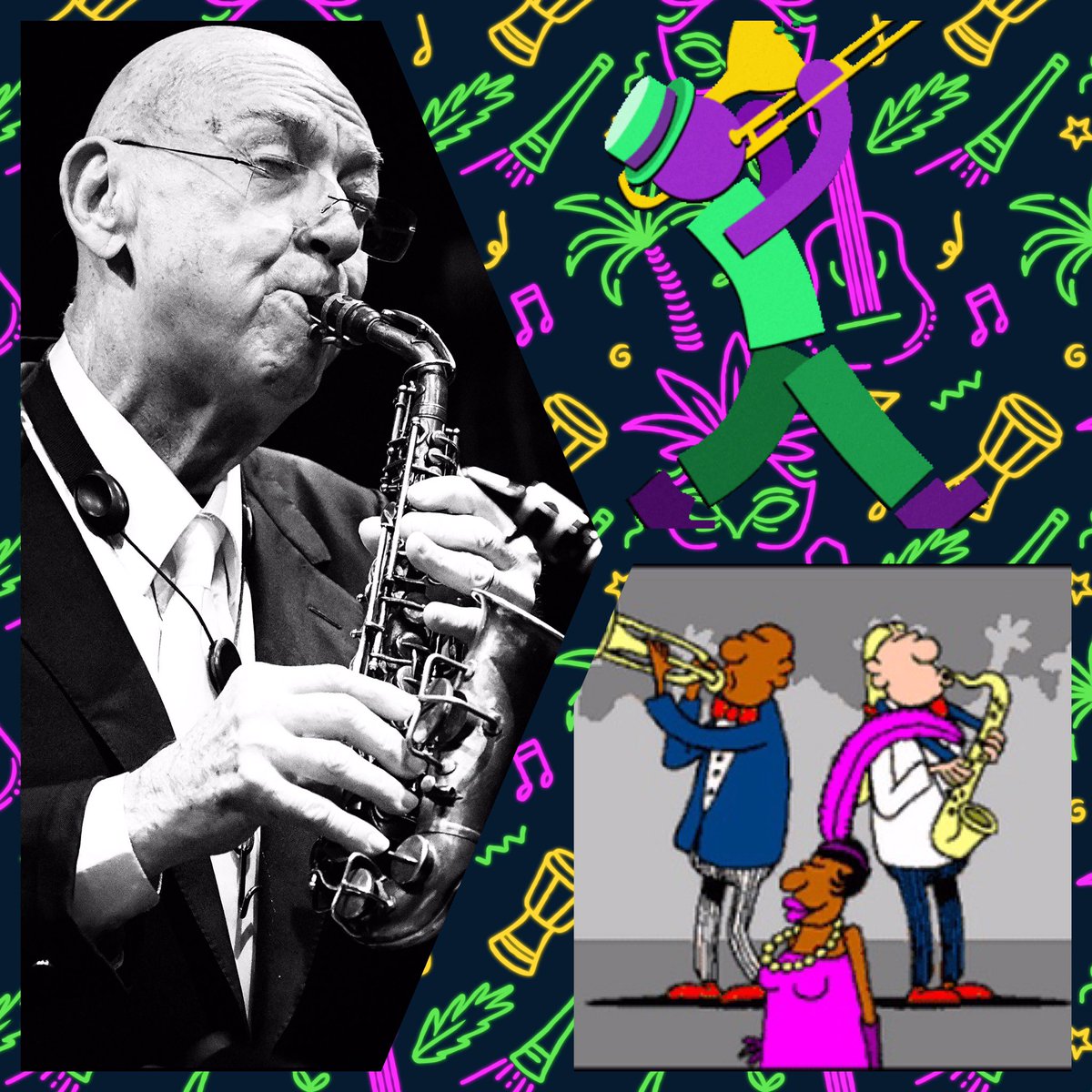 #monday #jazz presents #tonight a #MardiGras celebration with #LiveJazz by the incomparable #JoeDonato 7pm doors #MiamiJazzCoop #MondayJazz #OpenStageClub #GastroPub #LiveEntertainment #CoralGables #MusicMatters