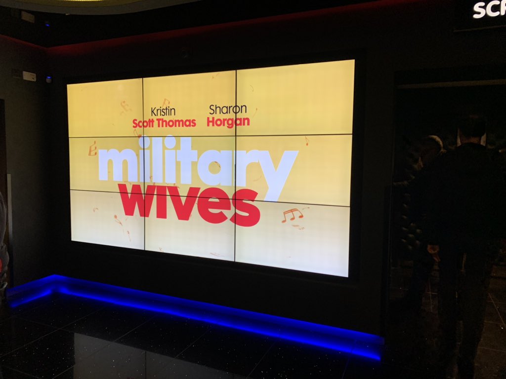 Really excited to be at the #militarywivespremier with Maxwell and Susie whose son Rory produced the movie.