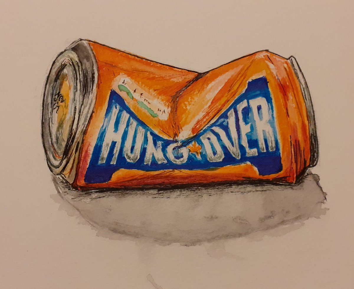 ArtbyKerryHogg1's tweet photo. The original &amp; best #hangovercure in the world!!! Watercolour in tribute to @irnbru oh how I 🧡 you! #irnbru #steamin #hungover #blootered #scotland #scottish #scottishartist #scottishart #cured #thankgodfortheBru https://t.co/OB0mCNr6TT