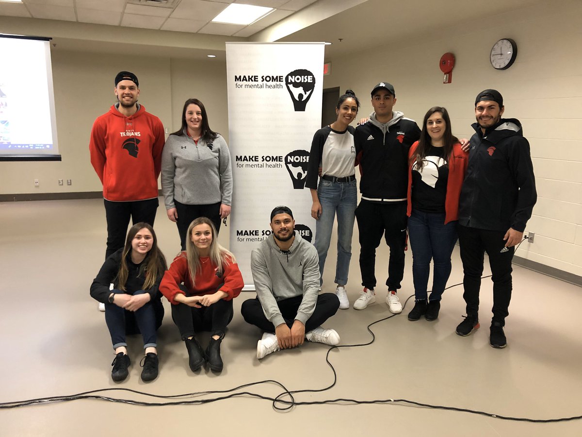 SAIT_Trojans's tweet photo. Giving back.
Current and former Trojans spoke last week to nearly 100 students about the importance of mental health and wellness at the My World Conference, a Middle School Leadership conference at Genesis Centre.
#SAIT #WeAreTrojans https://t.co/RO8ZpLsbff