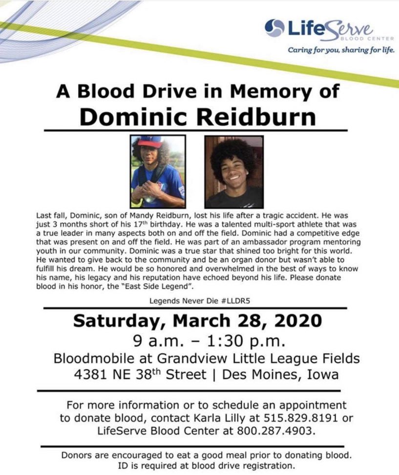 KeyyLeads's tweet photo. Looking to give back and help someone. Here is an opportunity! Flyer has all details and information. The Reidburn family has put together something special. A vision Dom had. So if you could take a moment. Thank you. https://t.co/cb85ImhuTx