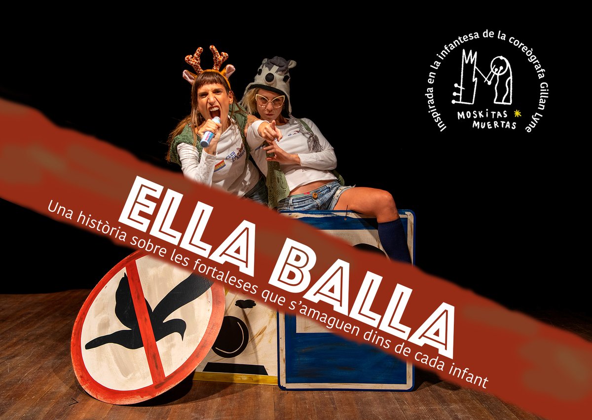 Aquest diumenge tenim una cita teatral 🎭!
📌Arriba Ella Balla, una història sobre les fortaleses que s’amaguen dins de cada infant de la companyia Las Moskitas Muertas
Us esperem a les 18h a la Sala Josep Brossa #SQV
Compreu les vostres entrades a 👉 bit.ly/EllaBalla