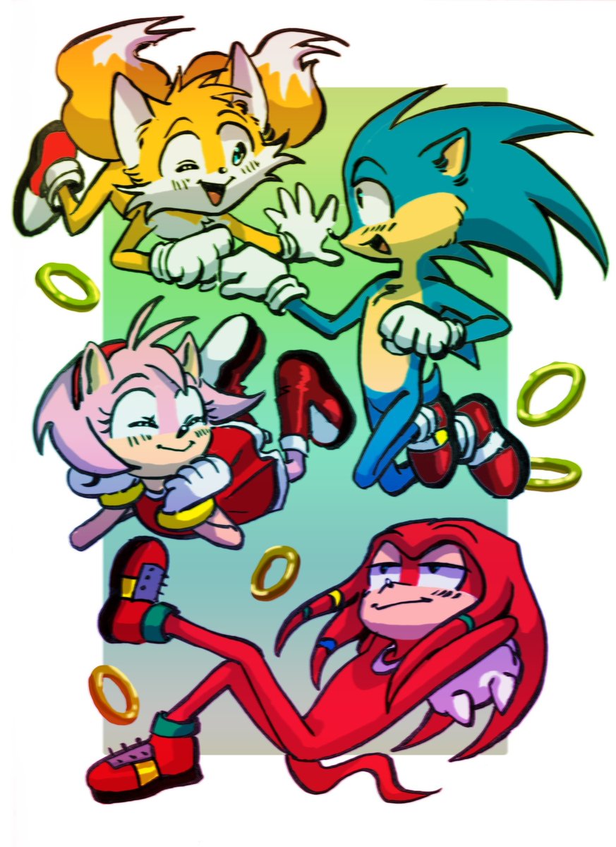 anik_kto's tweet photo. #sth #SonictheHedgehog #Sonic #Nuckles #Tails #AmyRose #Knuckles https://t.co/MmNO17Scao