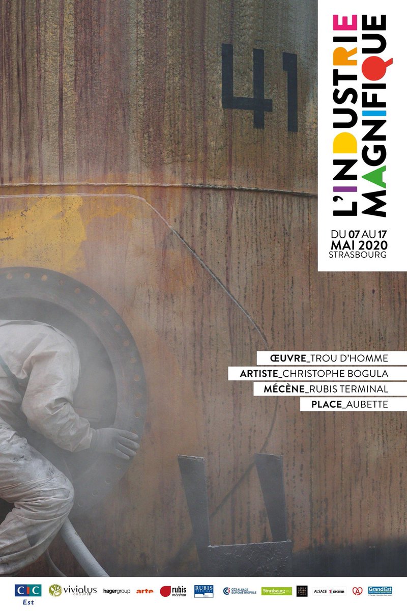 JHansmaennel's tweet photo. Affiche#1 #LIM2020 #industriemagnifique #strasbourg #basrhin #alsace #grandest #art #industrie #territoires https://t.co/qaatlbkfTL