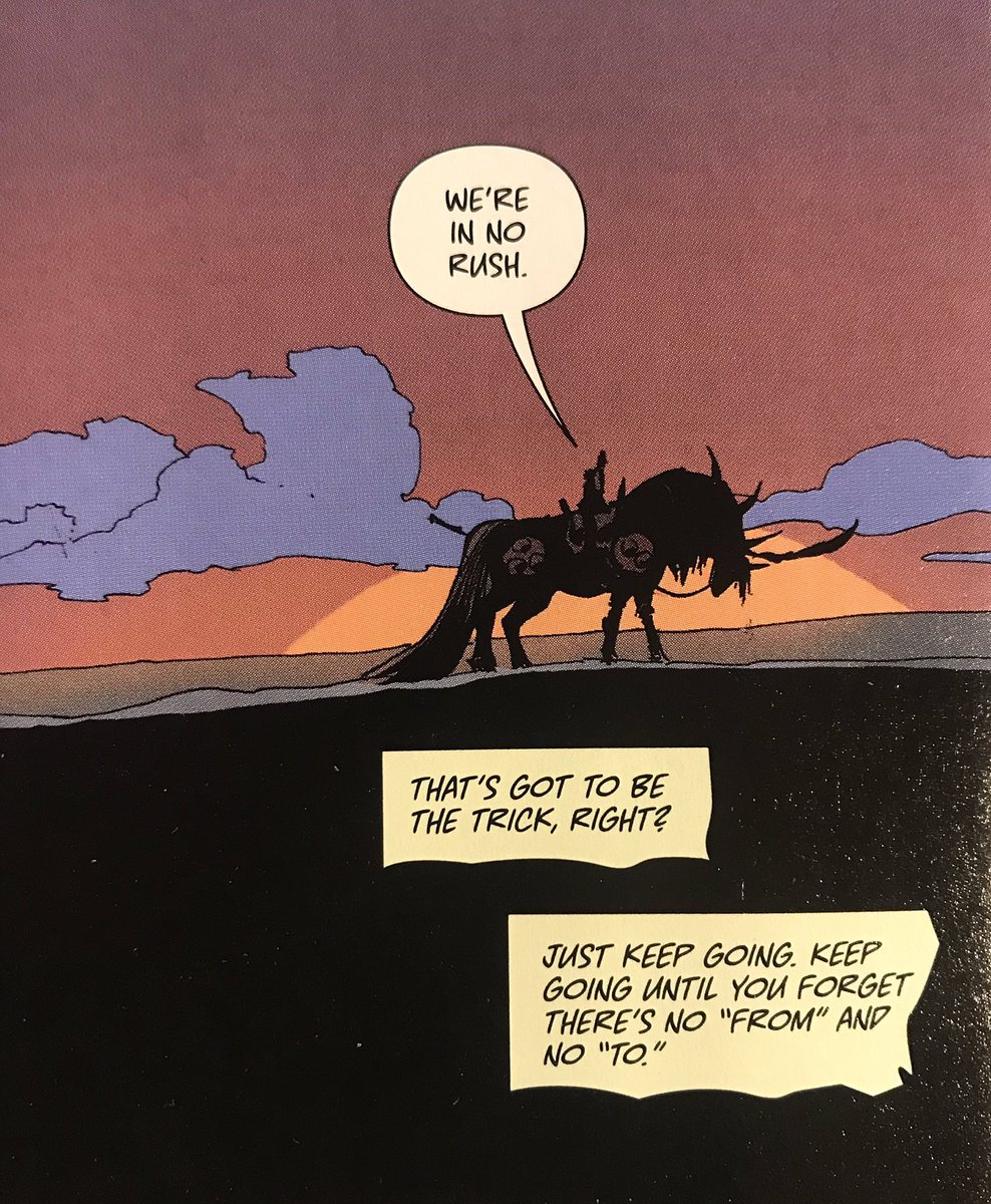 It's good to have some words of wisdom close to you when in times of doubt and moody sunsets. Specially if @sispurrier wrote them.
#codacomic @boomstudios 