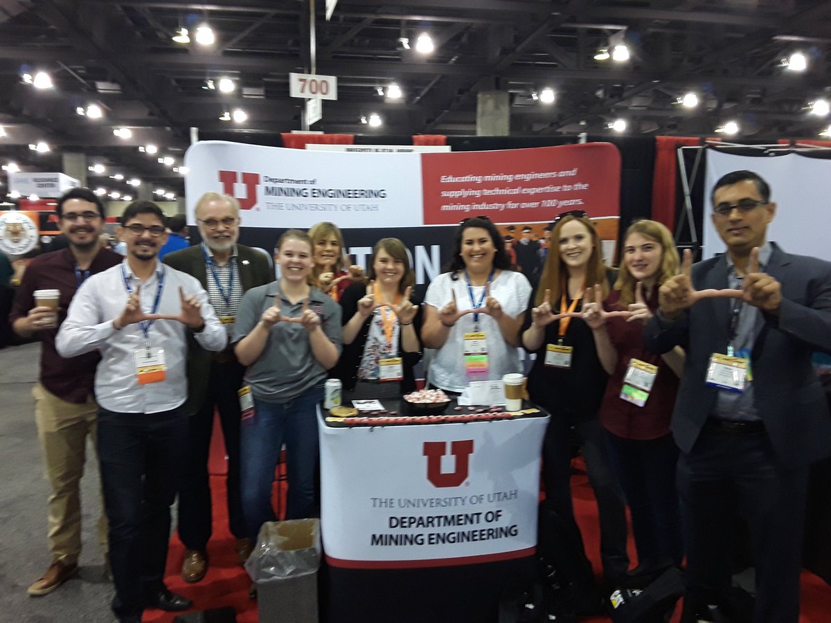 MiningProf's tweet image. There&apos;s then @UofUCMES @UUtah Utes at the @smecommunity annual meeting in Phoenix #MineXchange2020