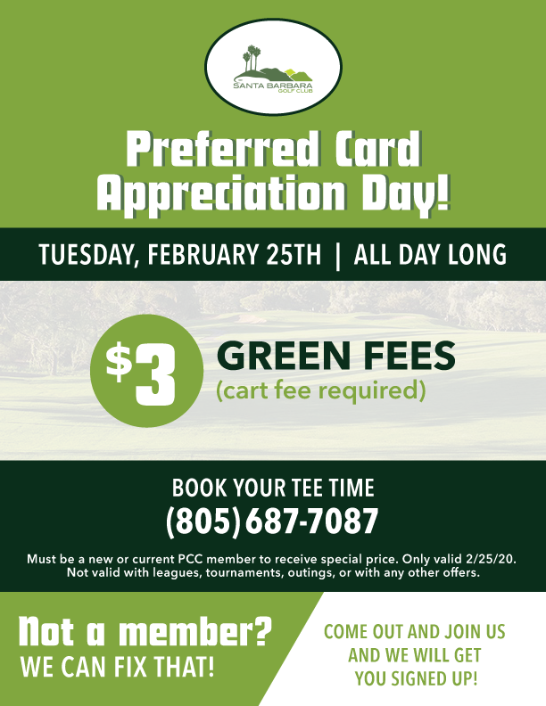 sbmunigolf's tweet photo. Wow! Are you a Preferred Card Member yet? Check out this awesome Appreciation Day, tomorrow (2/25)! https://t.co/BbRIRbzbAT