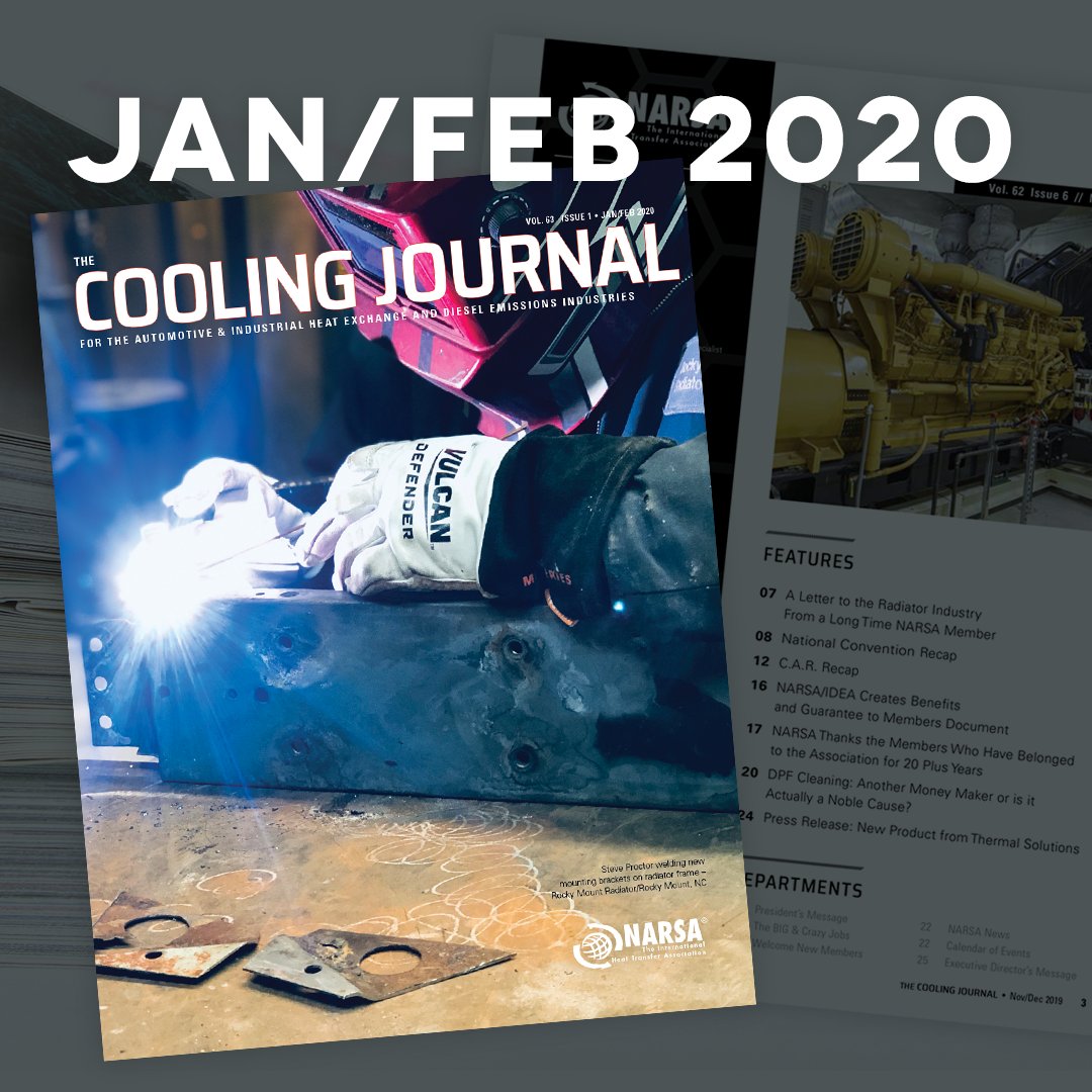NARSANow's tweet photo. Blood lead levels, minimum wage laws, how a radiator shop is staying relevant by expanding its business & MORE in the Jan/Feb issue of #TheCoolingJournal.
Read our digital magazine here: https://t.co/CrSJg8mQkH
#radiators #radiator #radiadores #heatingandcooling #heatexchangers https://t.co/pIIIeikSqM