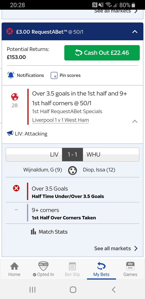 Oakesy147's tweet photo. @FootyAccums Need couple more goals https://t.co/94btb04Vda