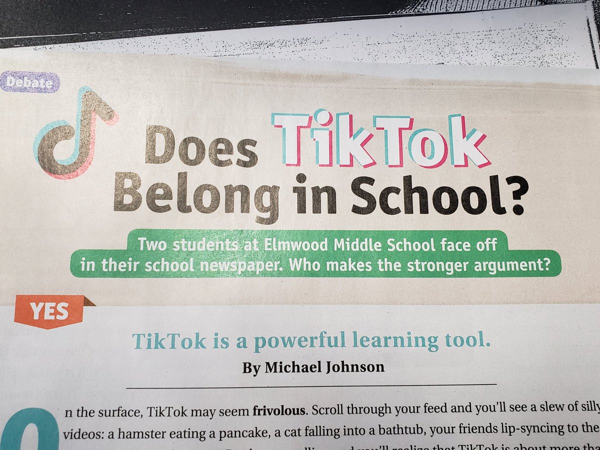 Let's debate! 7th grade students read and debate arguments while evaluating claims and evidence. Does TikTok belong in school?! 
Engaging topics = Great Effort
Who knew?! <a href="/parker_middle/">Parker Middle School</a> <a href="/Taunton_Schools/">Taunton Public Schools</a> <a href="/MattWasylow/">Matt Wasylow</a> <a href="/MikeByron7/">Mike Byron</a>