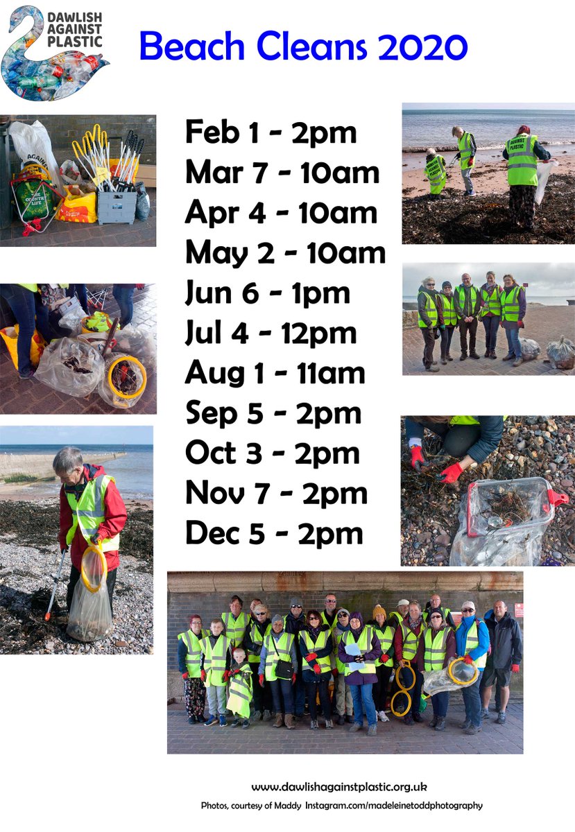 All our #dawlish #beachcleans this year!
For updates see our FB page facebook.com/DawlishAgainst… or visit
dawlishagainstplastic.org.uk/go-green-fest