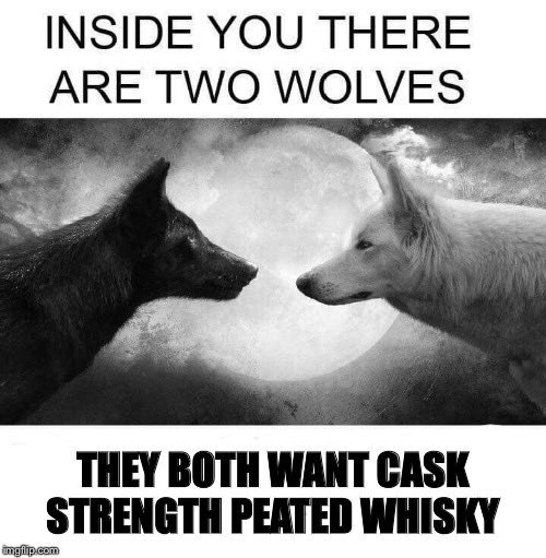 Feed them both #peatedwhisky #whiskysnobsoflowermoco