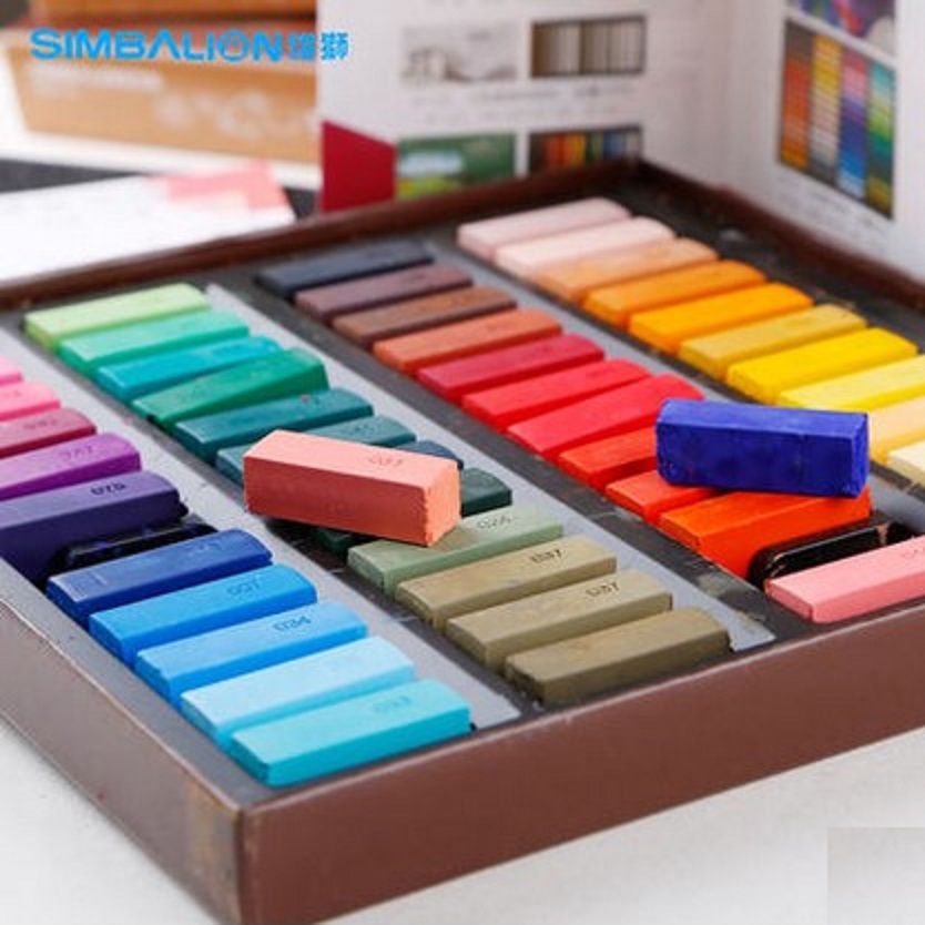 SIMBALION 24/ 48 colors soft pastel multicolour chalk stick hsp short drawing brush art supplies stationery my-artwork.com/product/simbal…