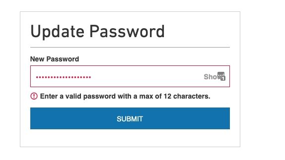 vincentmayers's tweet photo. really @Lowes! Really...? 12 characters max? remind me not to store any cc info with you...😤 #ecommerce #ecommerceFail #mightaswellhavenopassword https://t.co/3YSp08Ub7G