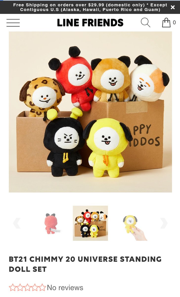 Chimmy Universe Standing Doll set now on #LINEFRIENDS for $64.95