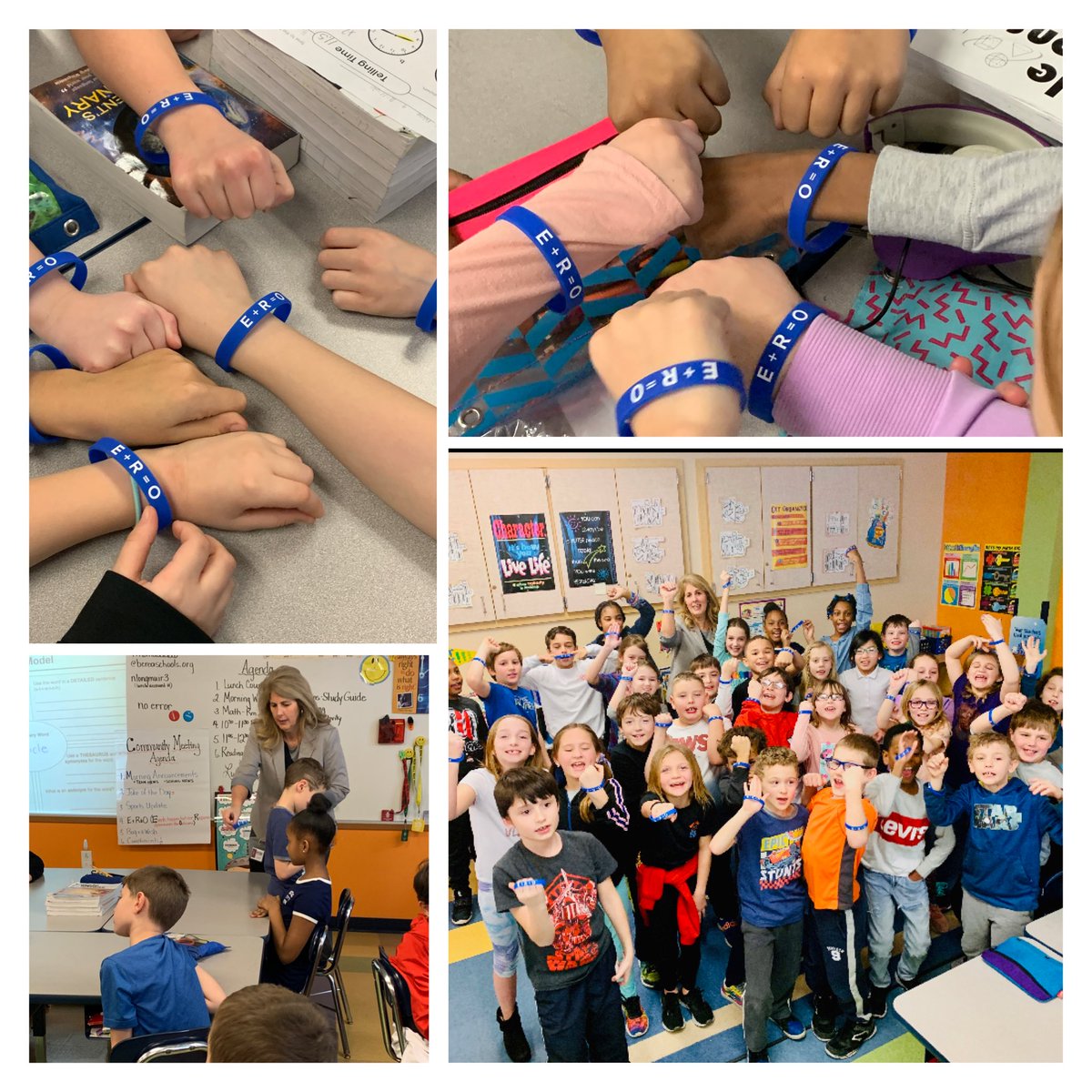 TeamThomLong's tweet photo. Team ThomLong would like to give a huge thank you to Mrs. Wheeler for distributing E+R=O bracelets to our students! It was a pleasure having her attend our Community Meeting! #BeATitan #TeamThomLong #BCSD #E+R=O https://t.co/HUf3PthnGB