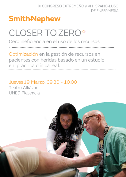 congresoenferme's tweet photo. 📢📢 SYMPOSIUM Jueves 19 de marzo de 9:30 a 10:00 "CLOSER TO ZERO: cero ineficiencia en el uso de recursos" Smith&amp;Nephew

PONENTES:

✅Mercedes Fraile Bravo

✅Leticia Muñoz García https://t.co/7BLBa6GLDU