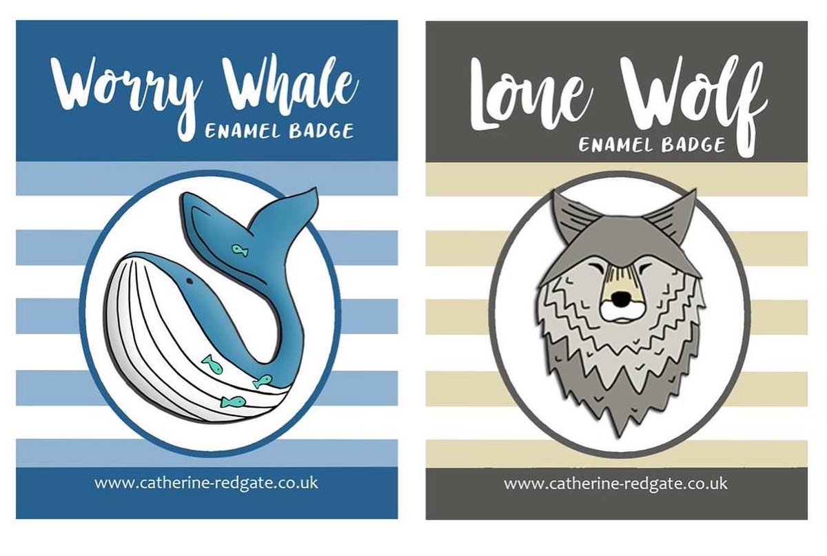 Here’s two of the #enamelpins you could take home... but I need your help to bring these to life through @kickstarter ! 

Less than £300 to the goal, can you tag an #enamelbadge loving friend? 

@HighlandWPark #wolf #whale @badgebase @GeekBothy @HappeningABDN @Etsy @EtsyAberdeen