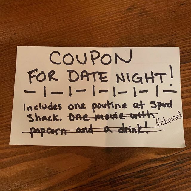 SpudShackca's tweet photo. We found this last week! Did someone miss out on their Date Night Spud Shack?!? It’s still not redeemed :)
.
.
.
#DateNight #SpudShack #Poutine #NewWestminster #NewWest #Restaurant #Menu #Instafood #YVRBlogger #VancouverFood #VancouverEats #Foodgasm #Foo… https://t.co/V1QhQP3sLt https://t.co/U8wg80SKX5