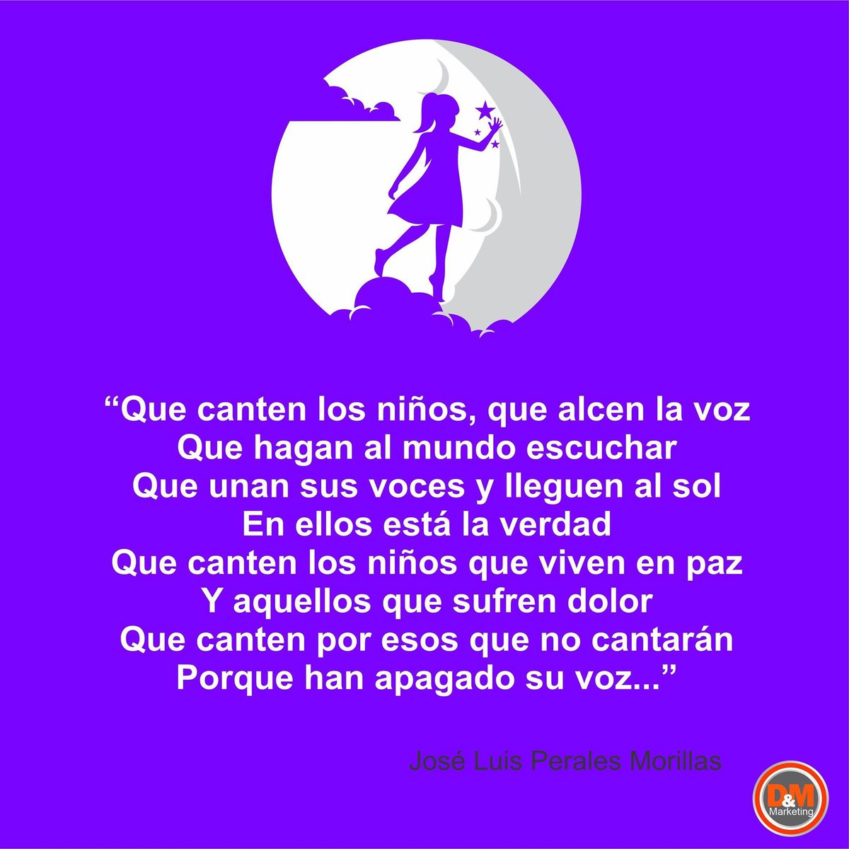 DMMarketingyPub's tweet photo. 🐝Que canten los niños, que alcen la voz
Que hagan al mundo escuchar
Que unan sus voces y lleguen al mar #niunomenos #niunamenos #9demarzo  #marketing #love #betterworld #mejoremoslainfancia #felicidad https://t.co/FBegnZkisz