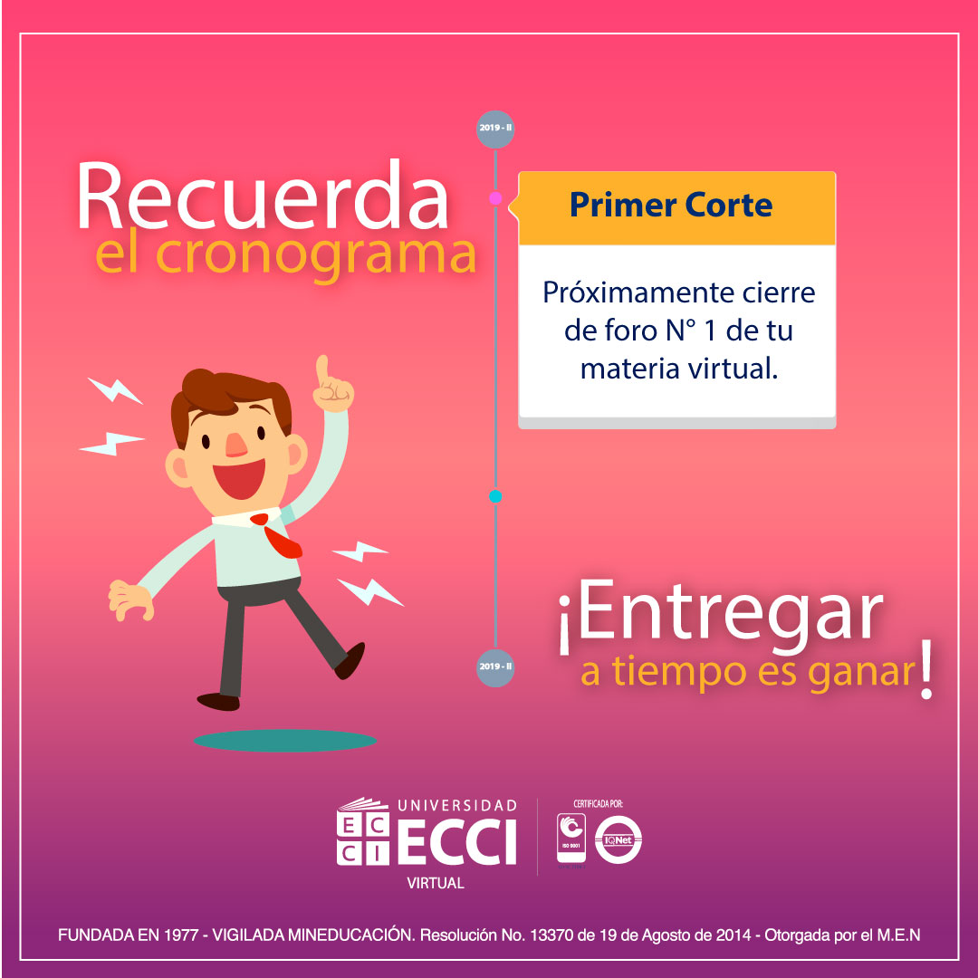 EcciVirtual's tweet photo. Recuerda revisar tus asignaturas virtuales 🤓, estamos cerca del cierre del primer foro ⌨️ de las asignaturas virtuales. ¡No dejes para mañana lo que puedes hacer hoy! 😉

#SoyEcciVirtual
#AulasVirtuales
#Foro https://t.co/Keskr7Az74