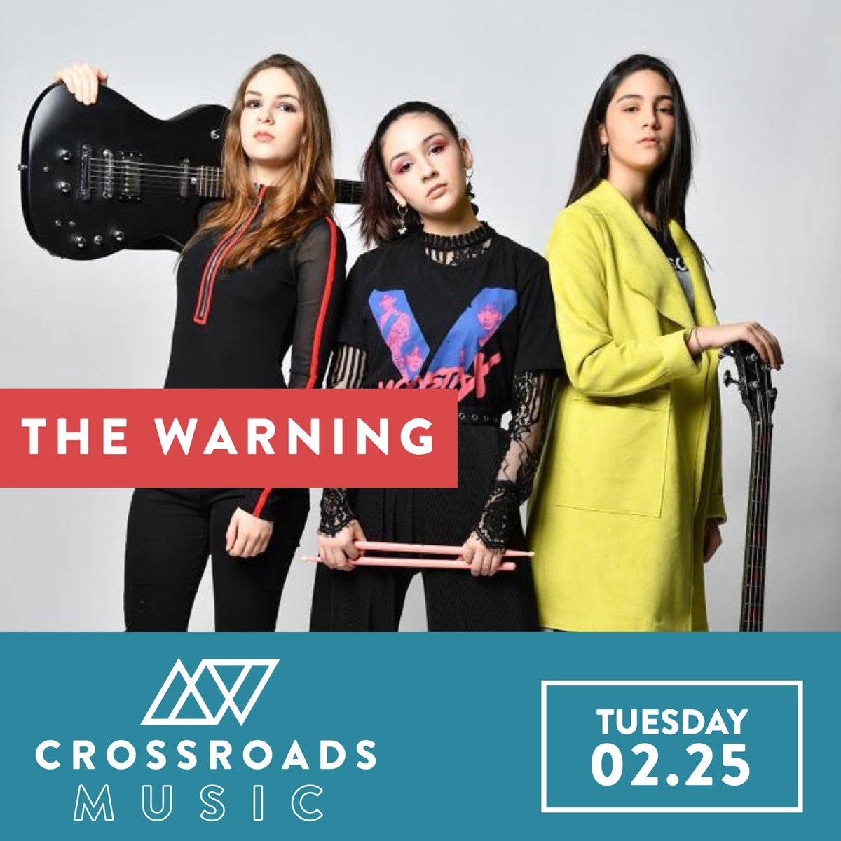 TheWarning_Fans's tweet photo. Tommorow! 
The Warning will be performing at the Crossroads Festival in Brownsville, Texas ⚡️🤘🏼

@TheWarningBand2 #TheWarning #TheWarning2020 #Texas #concert #Festival #CrossroadsBTX #CrossroadsFestival #rock #powertrio #TheWarningBand https://t.co/Y0VrJMdRjC