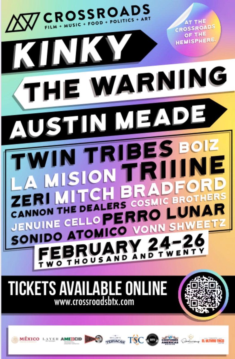TheWarning_Fans's tweet photo. Tommorow! 
The Warning will be performing at the Crossroads Festival in Brownsville, Texas ⚡️🤘🏼

@TheWarningBand2 #TheWarning #TheWarning2020 #Texas #concert #Festival #CrossroadsBTX #CrossroadsFestival #rock #powertrio #TheWarningBand https://t.co/Y0VrJMdRjC