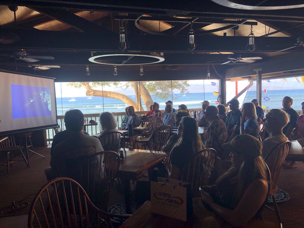 KimosRestaurant's tweet photo. A few photos from last month's Whale Trust lecture. 🐳 We loved listening to Whale Trust naturalists share their knowledge of Humpback Whales. https://t.co/WU7ggmuxC5