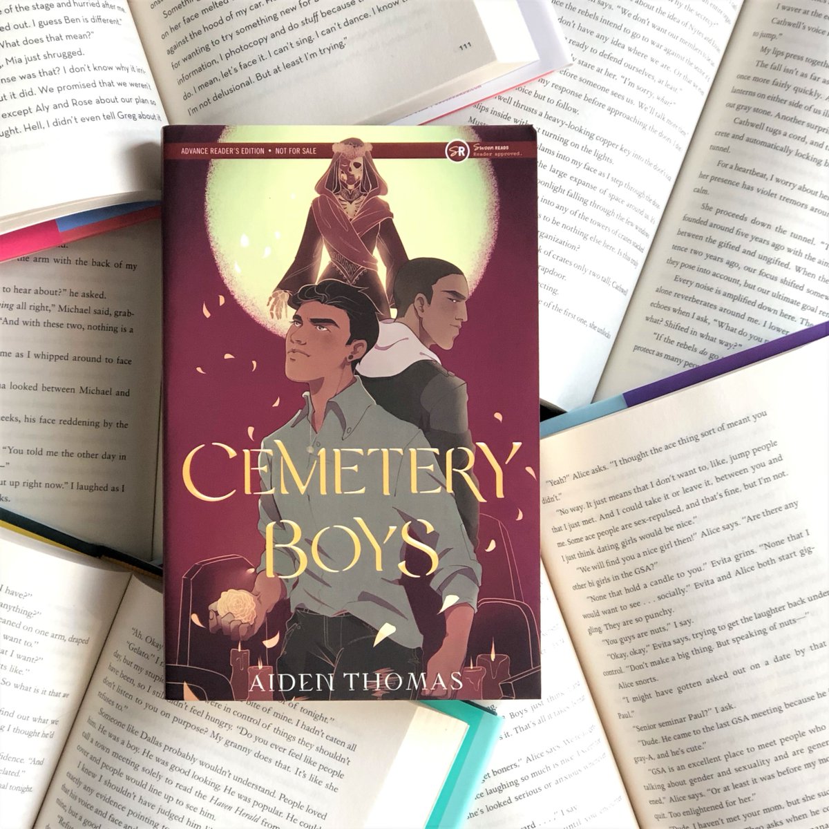 SwoonReads's tweet photo. "Perfectly balances the vibrant, energetic Latinx culture while delving into heavy topics like LGBTQ+ acceptance, deportation, colonization, and racism within authoritative establishments." — @TeenVogue on @aidenschmaiden's CEMETERY BOYS, out June 9! https://t.co/UAlTh8KwcR https://t.co/Bdkz7PCaUF