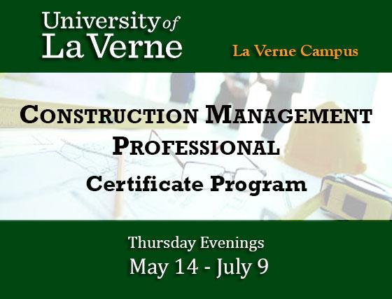 ulv_exlearning's tweet image. Starts on Thursday night in La Verne! Register for our upcoming Construction Management Certificate program and gain practical knowledge and expertise to move up in your career! lnkd.in/e7gYdQs