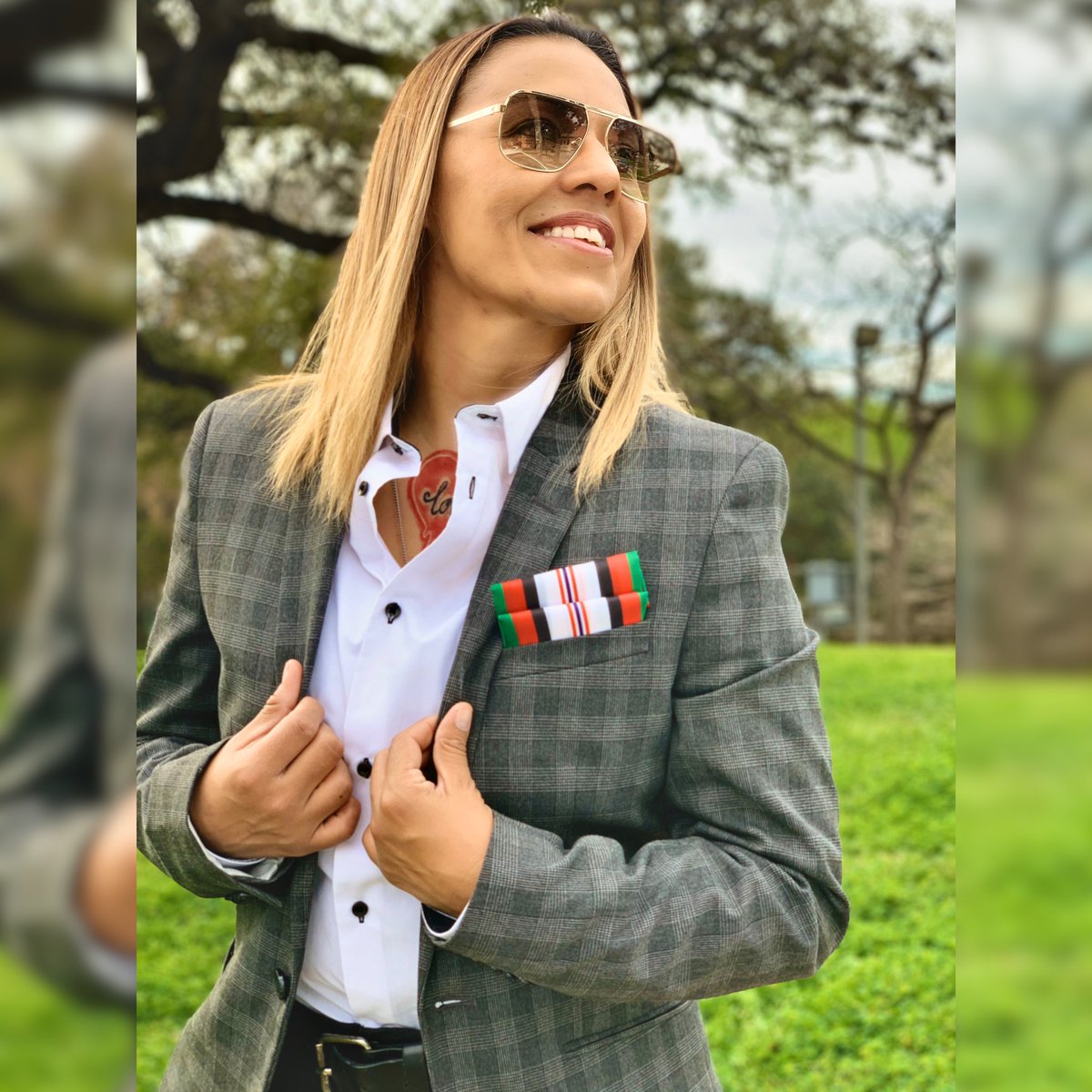 RpmSa's tweet photo. Just a HS drop-out who was told a GED was going to hold her back.@uiwcardinals #GradStudent #ArmyRetired #OEFVet #ProjectManager #DapperLooks #FemaleStyle #BlazerBabe #PocketSquareDesigns @PS_Heroes 🇺🇸❤️🔥🇦🇫🏢👩🏽💻#IveSeenTheWorld https://t.co/KkF2xi4ei8
