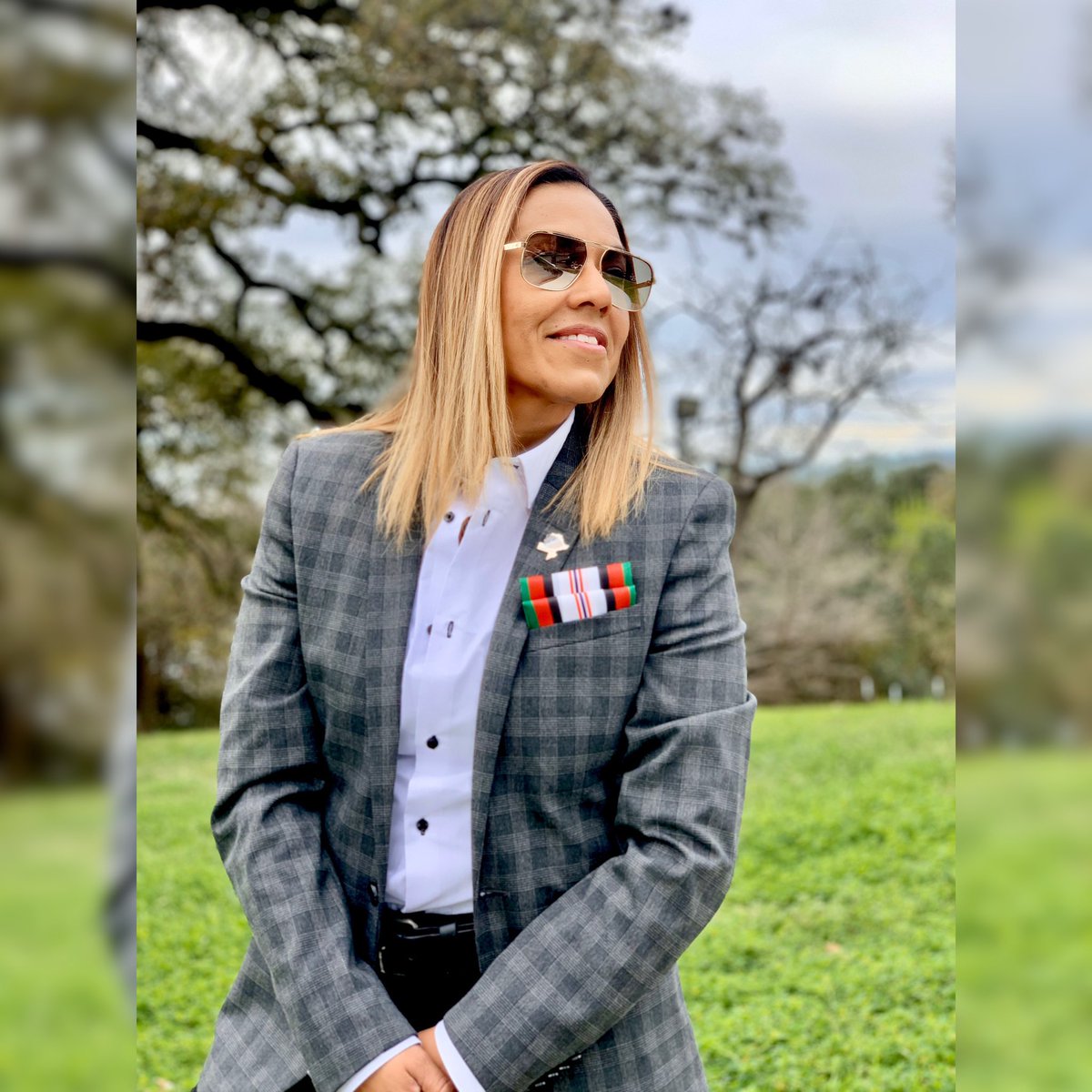 RpmSa's tweet photo. Just a HS drop-out who was told a GED was going to hold her back.@uiwcardinals #GradStudent #ArmyRetired #OEFVet #ProjectManager #DapperLooks #FemaleStyle #BlazerBabe #PocketSquareDesigns @PS_Heroes 🇺🇸❤️🔥🇦🇫🏢👩🏽💻#IveSeenTheWorld https://t.co/KkF2xi4ei8