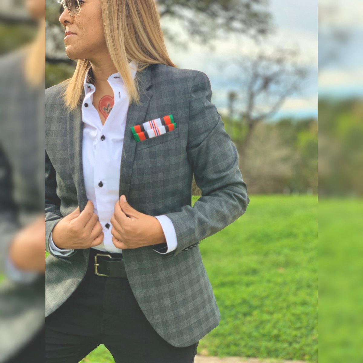 RpmSa's tweet photo. Just a HS drop-out who was told a GED was going to hold her back.@uiwcardinals #GradStudent #ArmyRetired #OEFVet #ProjectManager #DapperLooks #FemaleStyle #BlazerBabe #PocketSquareDesigns @PS_Heroes 🇺🇸❤️🔥🇦🇫🏢👩🏽💻#IveSeenTheWorld https://t.co/KkF2xi4ei8