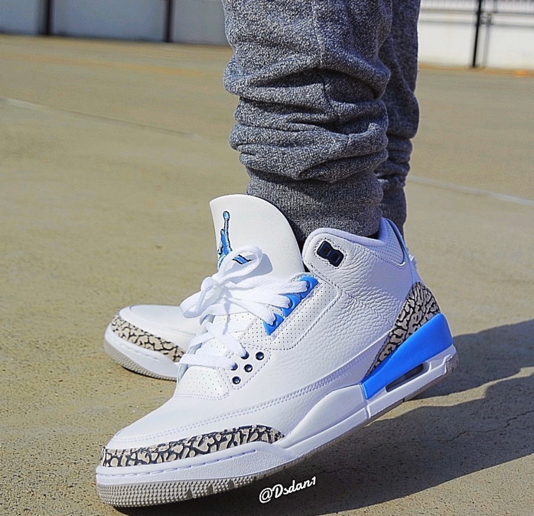 Jordan 3 Unc On Feet Promotions