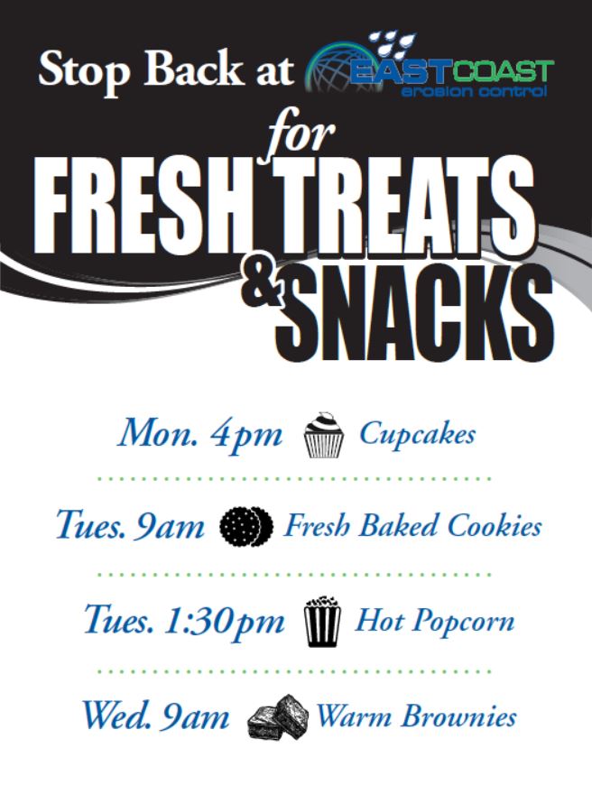 Welcome to #IECA2020. We know what you're looking for ... treats! Stop by Booth #201... We also talk #erosioncontrol #stormwater #cleanwater #erosion