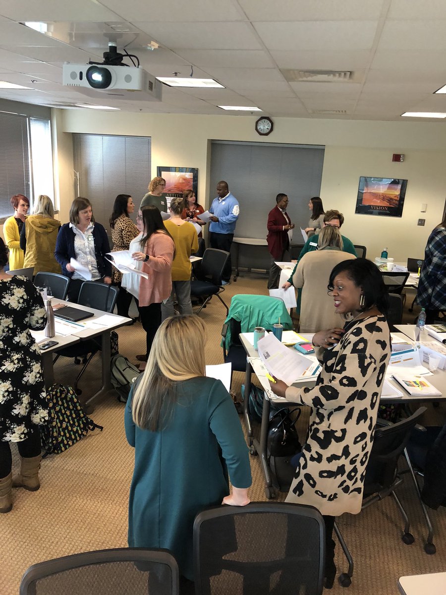 Collective Leadership Cohort 2 mix and mingle around the No in Innovate. #ctqcollab #collectiveleadership