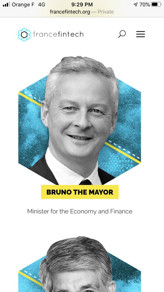 Valentine de Lasteyrie (@vaaalc) on Twitter photo Il y a des speakers géniaux au prochain évent de <a href="/FranceFintech/">France FinTech | Join us ⚡️</a>. Il y a même #BrunoTheMayor <a href="/BrunoLeMaire/">Bruno Le Maire</a>. Et ça, ça c’est une vraie perle, alors merci au traducteur de votre site pour le fou rire! Il y a des speakers géniaux au prochain évent de <a href="/FranceFintech/">France FinTech | Join us ⚡️</a>. Il y a même #BrunoTheMayor <a href="/BrunoLeMaire/">Bruno Le Maire</a>. Et ça, ça c’est une vraie perle, alors merci au traducteur de votre site pour le fou rire!