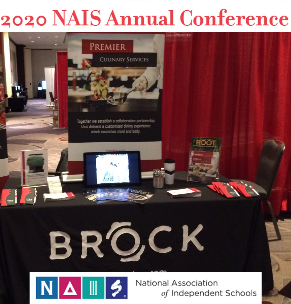 brockcoinc's tweet photo. Are you headed to #Philadelphia for the #NAIS Annual #Conference? Visit us at Booth 505 to see how Brock can customize your school's dining program! We look forward to seeing you.
.
.
.
#independentschools #privateschool #boardingschool #culinaryprograms #exhibitor #networking https://t.co/QnMv3wNbP7