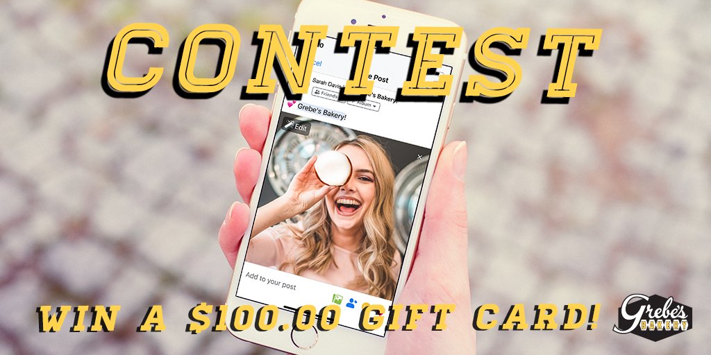 Only one more day to enter Grebe's Paczki contest! Post a pic of your favorite #Paczki on Facebook by 7 PM on 2/25/20 and tag us in the post. We’ll choose our fave to receive a $100.00 Grebe’s gift card! Visit our Facebook page for details and rules facebook.com/Grebesbakery/?….