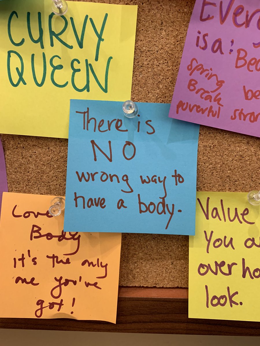 Happy Body Positivity Week! Here are some notes written by students to kick of your week ✨🦅😌