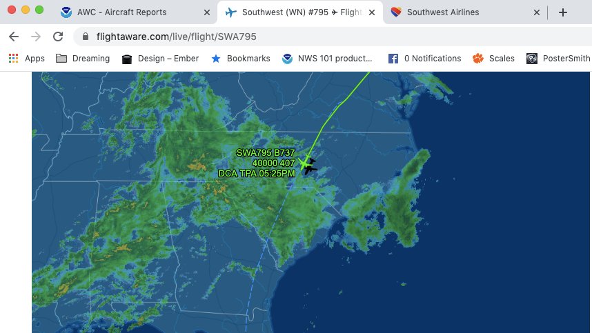 WxComm's tweet photo. Everyone monitors turbulence reports while tracking their flight map, right? I'm normal? #Allthetabs #redpirepsscareme #OldData #Landing https://t.co/nhWt9Chw7F