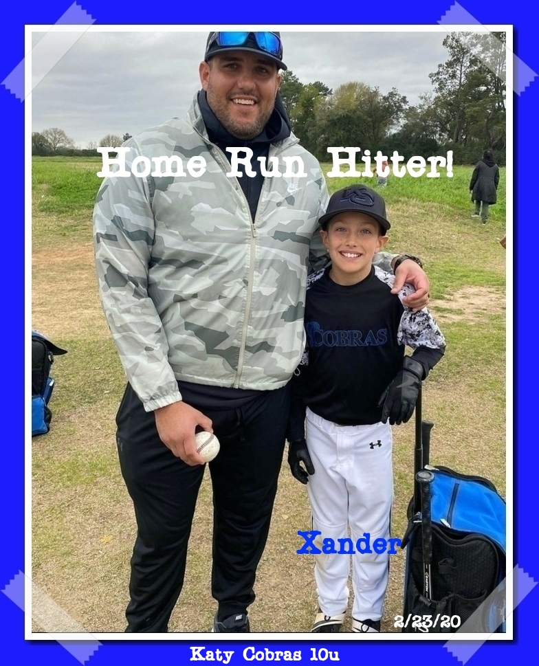 CobrasKaty's tweet photo. Great tournament for the Cobras!  Made it to the semi's in our first tournament of the year.  The 4 following young men all hit their first over the fence home runs!  Congrats guys!
Ty N. - Grand Slam HR
Luke S. - 2 run HR
Nate B. - 2 run HR
Xander L. - 2 run Home Run https://t.co/FN8j51ExTA