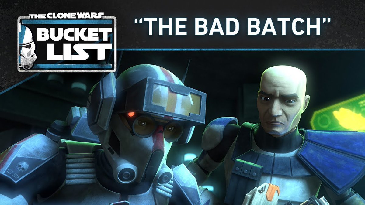 JediNewsNetwork's tweet photo. UPDATED: The Clone Wars Season 7 Episode Guide & Bucket List Video: The Bad Batch - https://t.co/gSe1wbYgu5 #StarWars #TheCloneWars #BucketsList https://t.co/mifJv0hjWE
